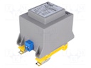 Transformer: encapsulated; 35VA; 230VAC; 12V; 2.92A; Mounting: DIN