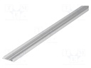 Profiles for LED modules; surface; natural; L: 2m; aluminium