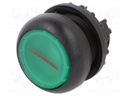 Switch: push-button; Stabl.pos: 1; 22mm; green; IP67; Pos: 2; Ø22.5mm