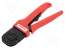 Tool: for crimping; terminals; 1.5mm2; 16AWG