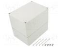 Enclosure: multipurpose; X: 120mm; Y: 160mm; Z: 140mm; EURONORD; grey