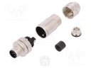 Plug; M12; PIN: 5; male; B code-Profibus; for cable; screw terminal