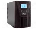 Power supply: UPS; 144x312x216mm; 900W; 1kVA; No.of out.sockets: 6