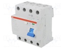 RCD breaker; Inom: 40A; Ires: 300mA; Max surge current: 5000A; 400V