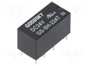 Relay: electromagnetic; DPDT; Ucoil: 24VDC; 1A/120VAC; 2A/24VDC; 2A