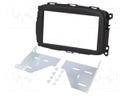 Radio mounting frame; Alfa Romeo; 2 DIN; black