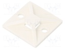 Screw down self-adhesive holder; polyamide; white