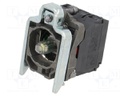 Contact Block, w/ White LED, Screw, 1 Pole, 6 A, 120 V, Schneider Harmony XB4 Series Actuators