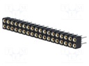 Socket; pin strips; female; PIN: 36; turned contacts; straight