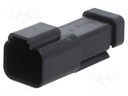 Connector: wire-wire; PX0; plug; male; PIN: 2; IP68; Locking: latch