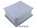 Enclosure: multipurpose; X: 168mm; Y: 192mm; Z: 80mm; ALUBOX; grey