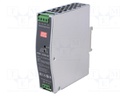 Power supply: DC/DC; 120W; 48VDC; 2.5A; 67.2÷154VDC; Mounting: DIN