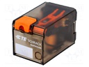 Relay: electromagnetic; DPDT; Ucoil: 230VAC; 10A/250VAC; 10A/30VDC