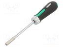 Screwdriver handle; with ratchet; Mounting: 1/4"