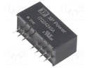 Isolated Board Mount DC/DC Converter, 1.5kV Isolation, ITE, 1 Output, 6 W, 24 V, 250 mA