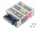 Power supply: switched-mode; modular; 35W; 15VDC; 99x82x35mm; 2.4A