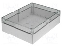 Enclosure: multipurpose; X: 230mm; Y: 300mm; Z: 87mm; EURONORD; grey
