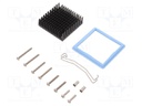 Heatsink: extruded; grilled; black; L: 45mm; W: 45mm; H: 14.5mm