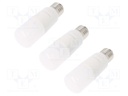 LED lamp; warm white; E27; 220/240VAC; 470lm; 6W; 240°; 3000K