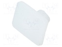 Latch; white; TEKNIK; polypropylene