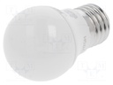 LED lamp; warm white; E27; 230VAC; 470lm; 5.5W; 2700K; CRImin: 80