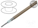 Wire: coaxial; RG178; stranded; CCS; FEP; brown,transparent; 1.8mm