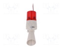 Signaller: lighting-sound; 24VDC; Colour: red; IP54; -30÷50°C