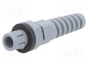 Cable gland; IP68; Mat: polyamide; dark grey; push-in