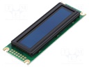 Display: OLED; graphical; 100x16; Window dimensions: 66x16mm; blue