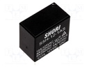 Relay: electromagnetic; SPST-NO; Ucoil: 12VDC; 5A/250VAC; 5A/30VDC