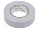 Tape: electrical insulating; W: 19mm; L: 20m; Thk: 0.13mm; grey; 150%