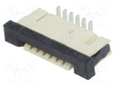 Connector: FFC (FPC); vertical; PIN: 6; ZIF; SMT; 0.5A; 30mΩ; 1mm