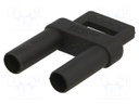 Stackable safety shunt; 32A; 1kVAC; black