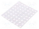 Self-adhesive foot; H: 5.1mm; transparent; polyurethane