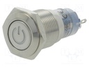 Switch: vandal resistant; Pos: 2; SPDT; 0.5A/220VAC; 1A/24VDC; IP40