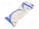 Holder; white; Application: 2x YDYp 3x2,5,for flat cable; 6÷7mm