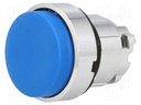 Switch: push-button; Stabl.pos: 1; 22mm; blue; Illumin: none; IP66