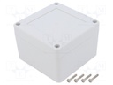 Enclosure: multipurpose; X: 90mm; Y: 90mm; Z: 60mm; ZP; ABS; gasket