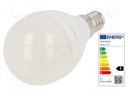 LED lamp; neutral white; E14; 230VAC; 806lm; 7.5W; 4000K; CRImin: 80