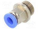 Push-in fitting; straight; G 1/4"; -0.95÷15bar; 6mm