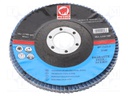 Flap grinding wheels; Ø: 115mm; Øhole: 22mm; Granularity: 80