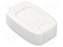 Enclosure: multipurpose; X: 70mm; Y: 110mm; Z: 33mm; ABS; white