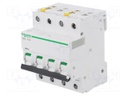 Circuit breaker; 400VAC; Inom: 25A; Poles: 4; DIN; Charact: D; 6kA