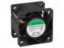 Fan: DC; axial; 12VDC; 38x38x28mm; 30.75m3/h; 51.8dBA; ball bearing