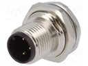 Socket; M12; PIN: 3; male; A code-DeviceNet / CANopen; soldering