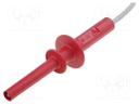 Test lead; 1m; red; 10A; 5kV; Cond.cross sec: 0.5mm2