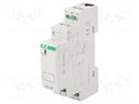 Relay: installation; SPDT; 12VAC; Ucoil: 12VDC; DIN; 8A; -25÷50°C