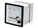 Meter: panel; analogue; 0..15A; Class: 1,5; IP52