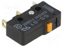 Microswitch SNAP ACTION; without lever; SPDT; 0.1A/125VAC; Pos: 2