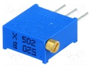 Potentiometer: mounting; multiturn; 5kΩ; 500mW; THT; ±10%; linear